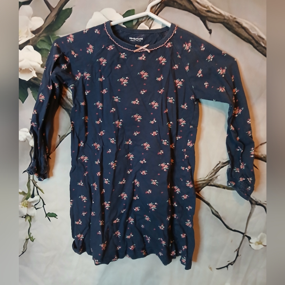 Charming Navy Floral Long Sleeve Tee